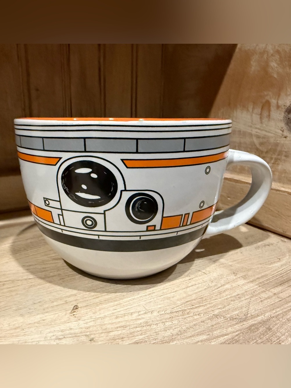 Star Wars Ceramic Mug with Orange Logo Print